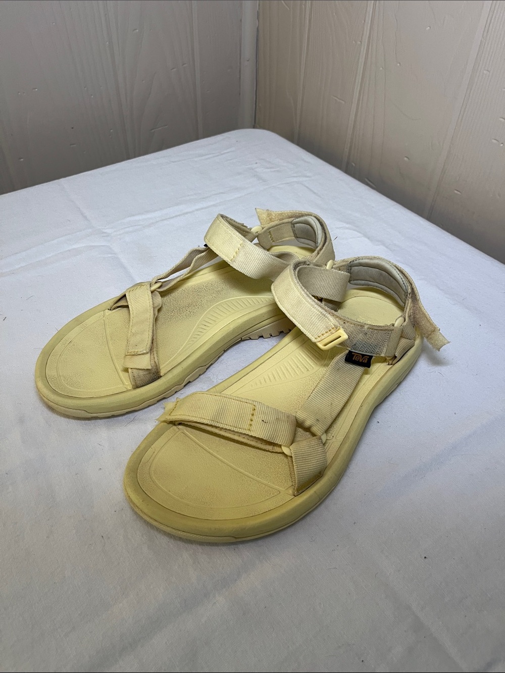 Teva Hurricane Women's Yellow Sport Sandals - Adjustable Strap Comfort